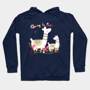 Cute lama graphic for kids tee Hoodie